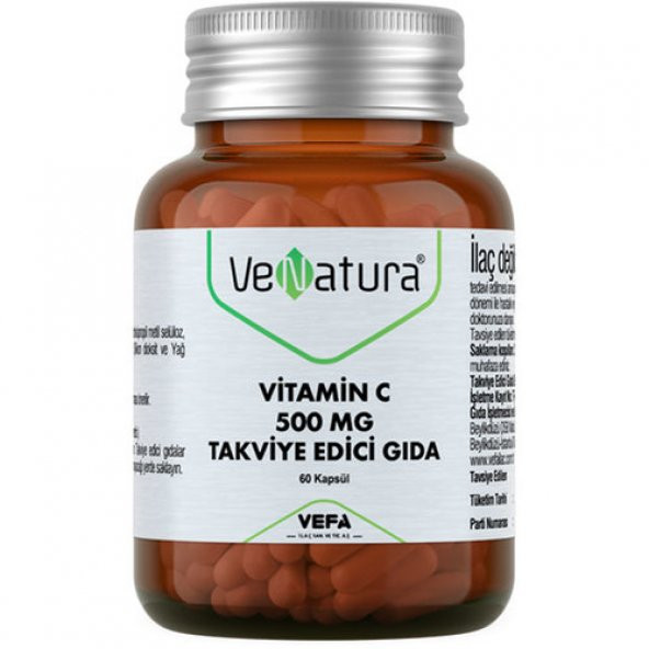 Venatura Vitamin C 500 mg 60 Kapsül ürün görseli 1