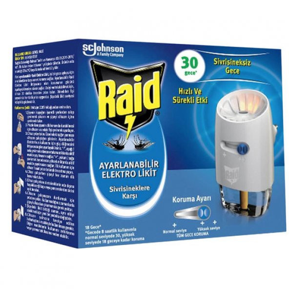 Raid Ayarlanabilir Elektrolikit 30 Gece 21 ml ürün görseli 1