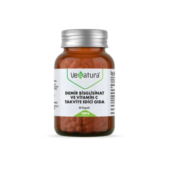 Venatura Demir Bisgilisinat Vitamin C 90 Kapsül ürün görseli 1