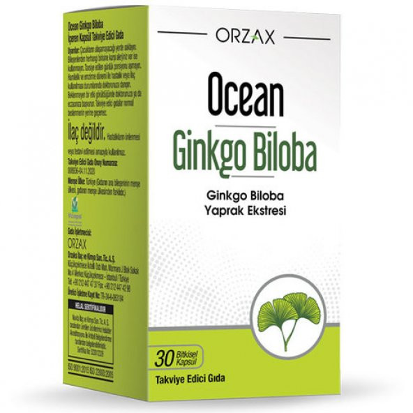 Ocean Ginkgo Biloba 30 Kapsül ürün görseli 1