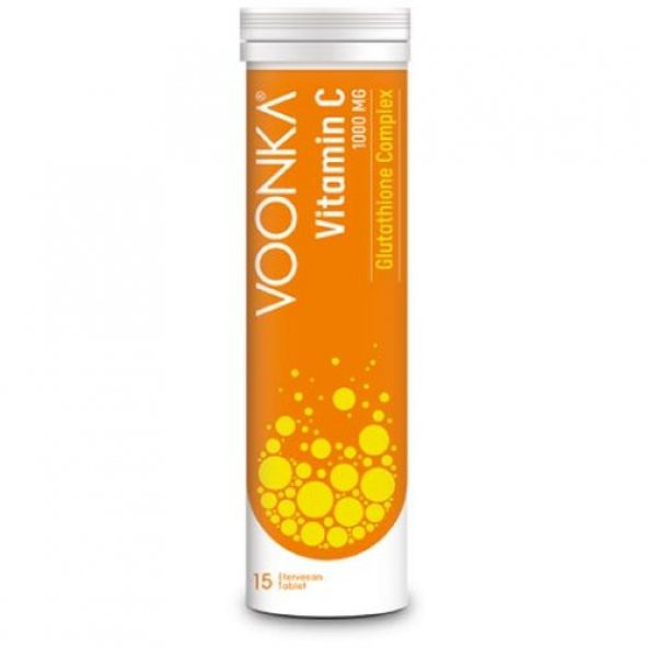 Voonka Vitamin C 1000 mg Glutathione Complex 15 Efervesan Tablet ürün görseli 1
