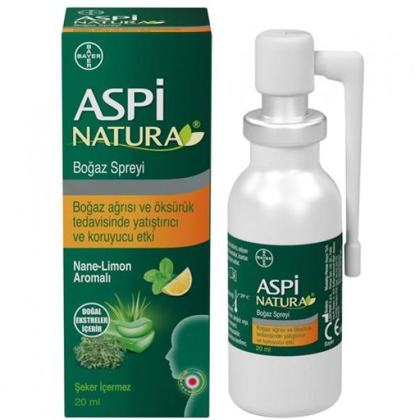 Aspinatura Boğaz Spreyi Nane Limon 20 ml ürün görseli 1