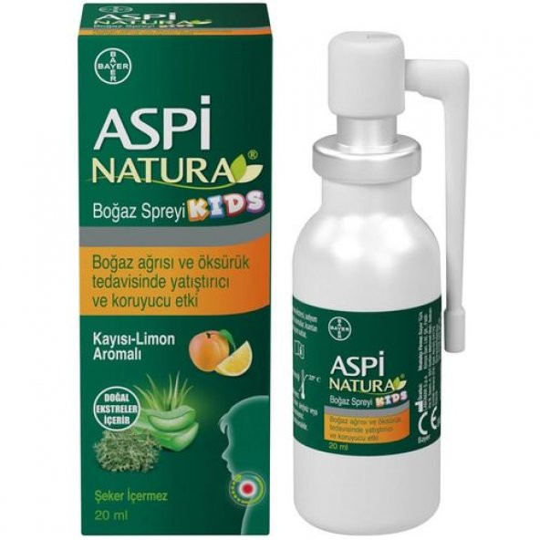Aspinatura Boğaz Spreyi Kayısı Limon 20 ml ürün görseli 1