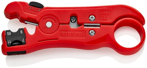 KNIPEX Koaksiyel - Cat -  Veri Kabloları Soyma Sıyırma Aletib (166006) ürün görseli 1