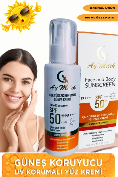 Yüz Güneş Kremi Leke Karşıtı Yüksek Koruyuculu 100 ml Tüm Ciltler Için SPF50+/PA+++ ürün görseli 1