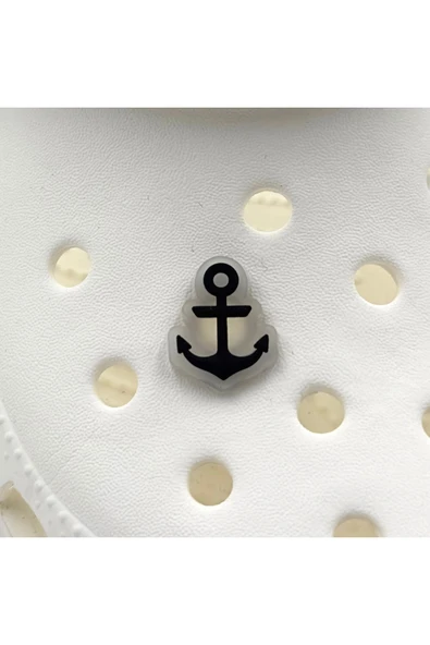 Crocs Terlik Süsü ve Aksesuarı , Çanta Süsü – Jibbitz 3D Gemi Çapa Şeffaf Zemin Logo Aksesuar ürün görseli 1