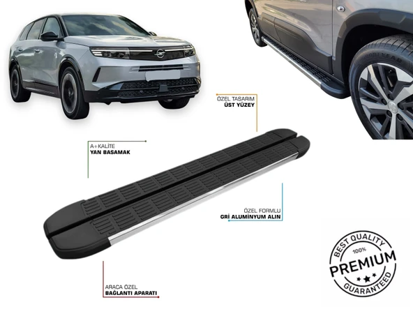 OPEL GRANDLAND B (BENZİNLİ & HYBRİD) 2025 2026 2027 ARACA ÖZEL BASAMAK ürün görseli 1