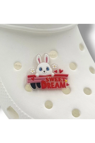 Crocs Terlik Süsü ve Aksesuarı , Çanta Süsü – Jibbitz 3D Sweet Dream Tavşanlı Figür Aksesuar ürün görseli 1