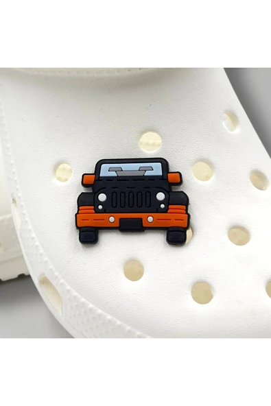 Crocs Terlik Süsü ve Aksesuarı , Çanta Süsü – Jibbitz 3D Büyük Boy Jip Suv Rubicon 4x4 Logo Aksesuar ürün görseli 1