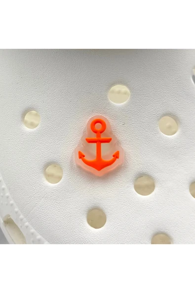 Crocs Terlik Süsü ve Aksesuarı , Çanta Süsü – Jibbitz 3D Gemi Çapa Şeffaf Zemin Logo Aksesuar ürün görseli 1