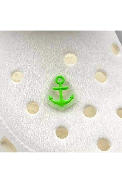 Crocs Terlik Süsü ve Aksesuarı , Çanta Süsü – Jibbitz 3D Gemi Çapa Şeffaf Zemin Logo Aksesuar ürün görseli 1