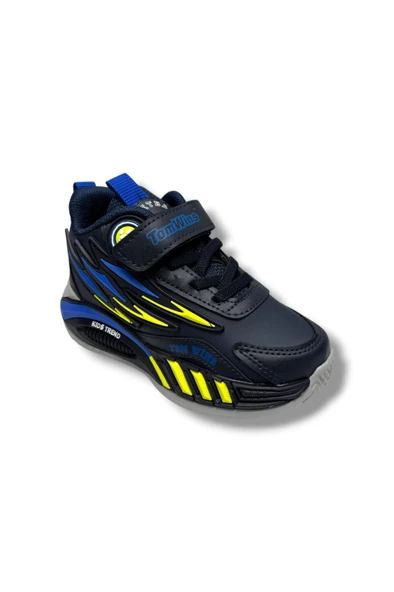 TomWins 004-26 Cilt Deri Anatomik Cırtlı  Çocuk Sneaker Laci Sax Sarı 26-30 ürün görseli 1
