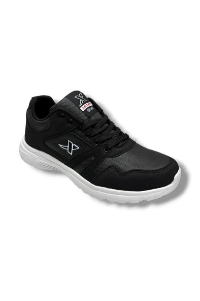 XStep 020-26 Cilt Deri Anatomik Erkek Sneaker Siyah Beyaz ürün görseli 1