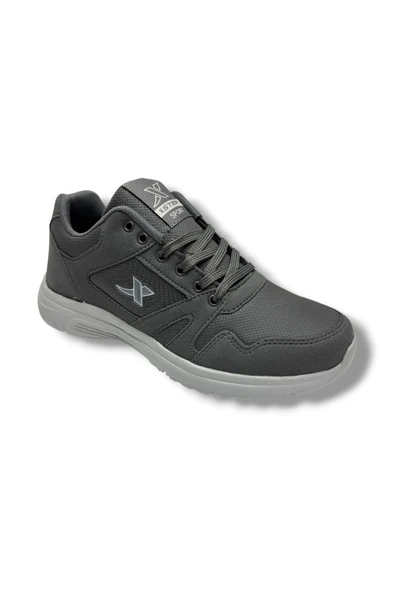 XStep 020-26 Cilt Deri Anatomik Erkek Sneaker Füme Buz ürün görseli 1