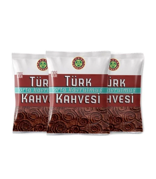 Kahve Dünyası Orta Kavrulmuş Türk Kahvesi 100g (3 ADET) ürün görseli 1