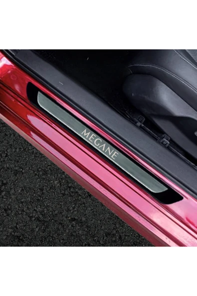 TAURUSPOWER Renault Megane 4 2015 ve Üzeri Modeller Krom Kapı Eşiği 4 Parça – Paslanmaz Çelik ABS Çerçeve ürün görseli 1
