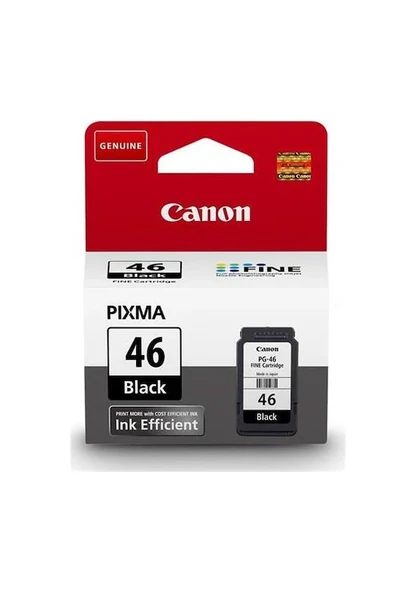 Canon 9059B001 Pg 46 Siyah Kartuş Pixma E404 E414 E464 E474 E484 ürün görseli 1