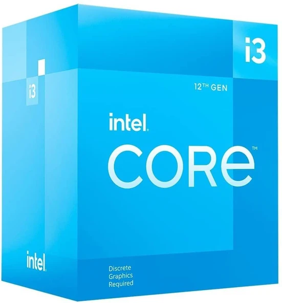INTEL ALDERLAKE I3-12100F 3.3GHZ 1700P 12MB BOX (58W) NOVGA 4 CORE SIFIR ÜRÜN ürün görseli 1