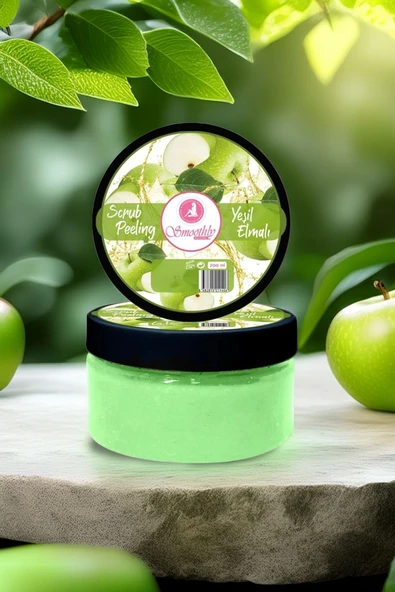Yeşil Elma Canlandırıcı & Yumuşatıcı El Ayak Tırnak Bakım Manikür Pedikür Peeling 200ml ürün görseli 1