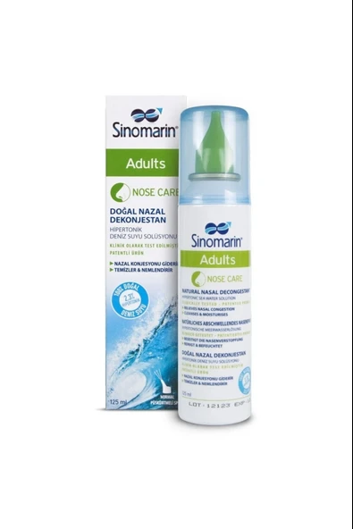 Sinomarin Adults Yetişkinler İçin Deniz Suyu 125 ml ürün görseli 1
