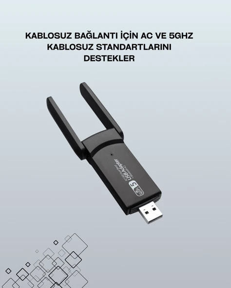 AC1200 USB WiFi Adaptör - Resim 2