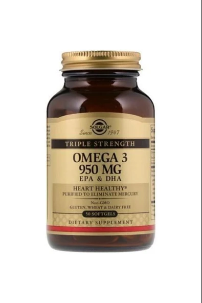 Solgar Omega 3 950 mg 50 Kapsül ürün görseli 1
