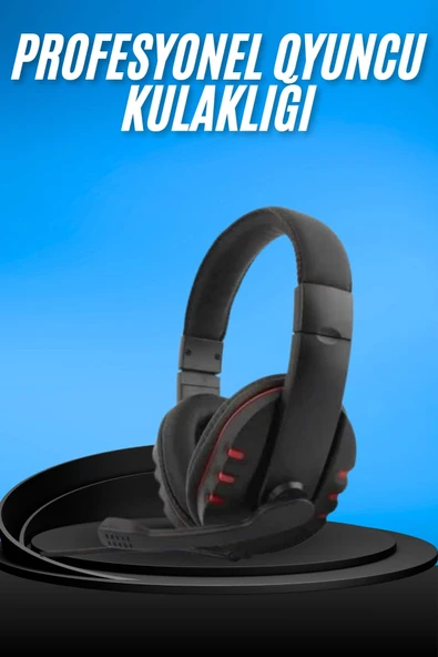 Oyuncu Kulaklığı Kulak Üstü Kablolu Gaming Kulaklık Mikrofonlu ANC Özelliği ürün görseli 1