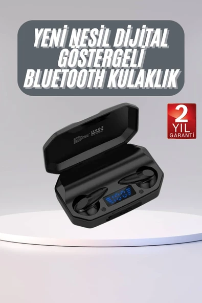 Rgb Işıklı Çift Mikrofonlu Siyah Profesyonel Oyuncu Kulaklığı Kablosuz Kulakiçi ürün görseli 1