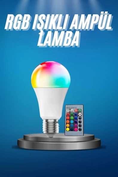 Ayarlanabilir Parlaklık RGB Led Ampul Beyaz Lamba Ve Renkli Ampul ürün görseli 1