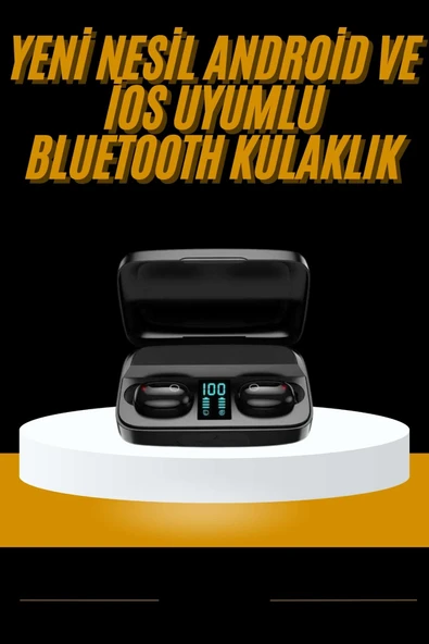 Kablosuz Dijital Göstergeli Çağrı Cevaplayabilen TWS 5.0 Bluetooth Kulaklık ürün görseli 1