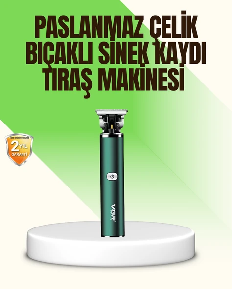 Koyu Yeşil Profesyonel Metal Gövdeli Saç Kesme Makinesi ürün görseli 1