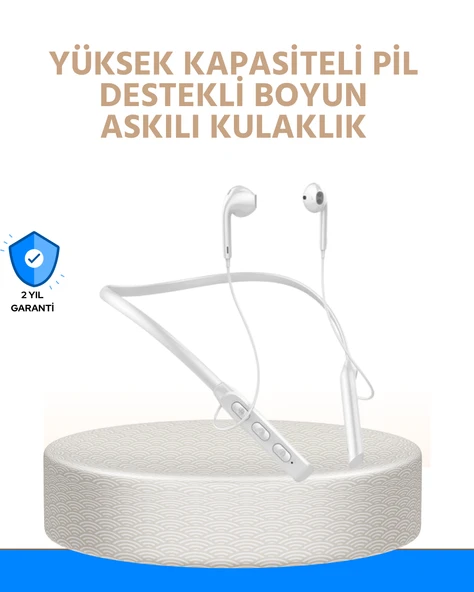 Gürültü Azaltıcı Ergonomik Boyun Askılı Kablosuz Kulaklık ürün görseli 1