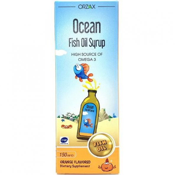 Ocean Omega 3 Portakallı Balık Yağı Şurubu 150 ml ürün görseli 1