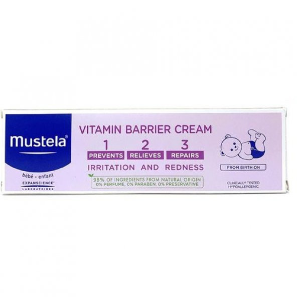 Mustela Vitamin Barrier 1.2.3 Pişik Kremi 50 ml ürün görseli 1