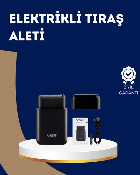 Ultra İnce Elektrikli Tıraş Makinesi | USB Şarjlı ve Su Geçirmez ürün görseli 1