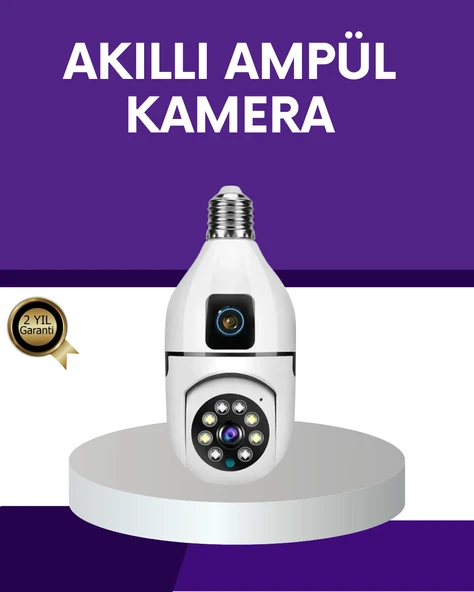 1080P WiFi Ampul Güvenlik Kamerası – Gece Görüş & Uzaktan Erişim ürün görseli 1