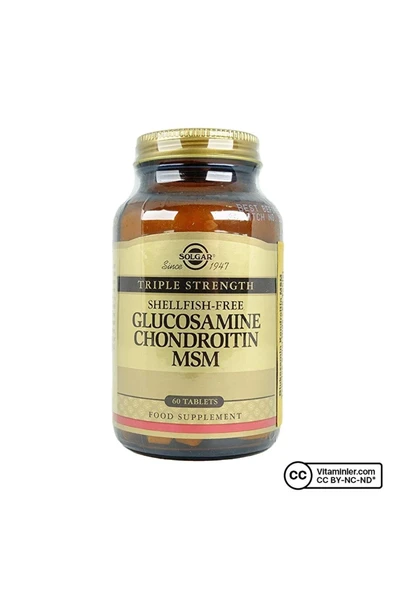 Solgar Glucosamine Chondroitin Msm 60 Tablet ürün görseli 1