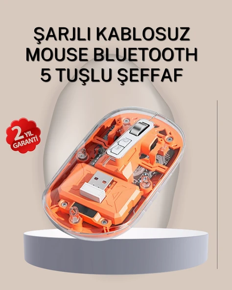 Çift Modlu Fare – USB Alıcılı ve Bluetooth Bağlantılı ürün görseli 1