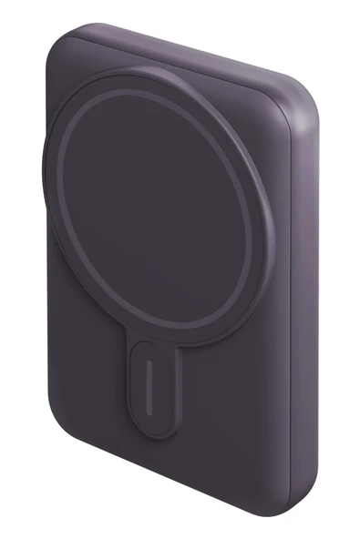 MagPac Mini 10.000 mAh 20W Type-C 15W Kablosuz Şarj - Stant Özellikli Magsafe Powerbank - Derin Mor ürün görseli 1