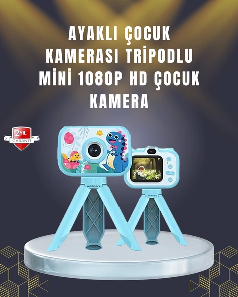 2 inç Ekranlı Çocuk Kamerası – Çizgi Film Efektli ve Müzik Çalar Özellikli ürün görseli 1