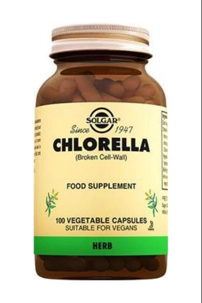 Solgar Chlorella 520 mg 100 Kapsül ürün görseli 1
