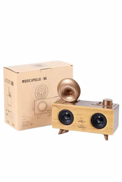 Gramafon Radyo Bluetooth Hoparlör Nostaljik Radyo FM Radyo ürün görseli 1