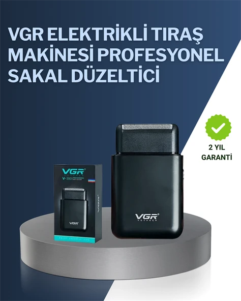 5 W Güçlü USB Şarjlı Sakal Şekillendirici – İki Başlıklı, Su Geçirmez Tasarım ürün görseli 1