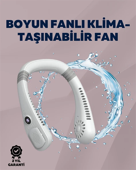 Kişisel Klima Fanı | 360° Dairesel Hava Akışı, Bladeless Tasarım, 5 Rüzgar Hızı, Taşınabilir ve Sessiz ürün görseli 1