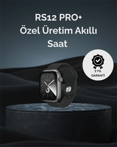 RS12 PRO+ 2025 Serisi Uzun Şarj Süreli Garantili Full Ekranlı Özel Üretim Akıllı Saat – 2GB Hafıza, AMOLED, GPS, Sesli Arama ürün görseli 1