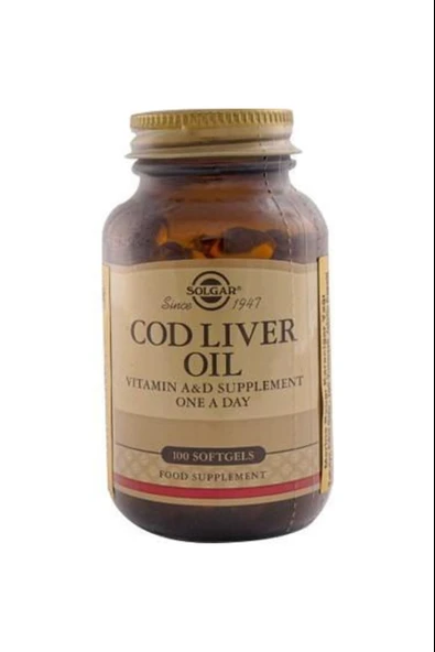 Solgar Cod Liver Oil 100 Softjel ürün görseli 1