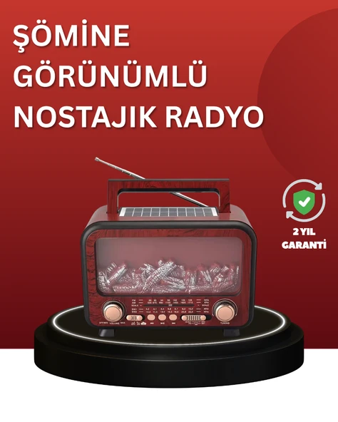 Solar Panelli Alev Işıklı Bluetooth Hoparlör – Çoklu Giriş, Uzun Pil Ömrü ürün görseli 1