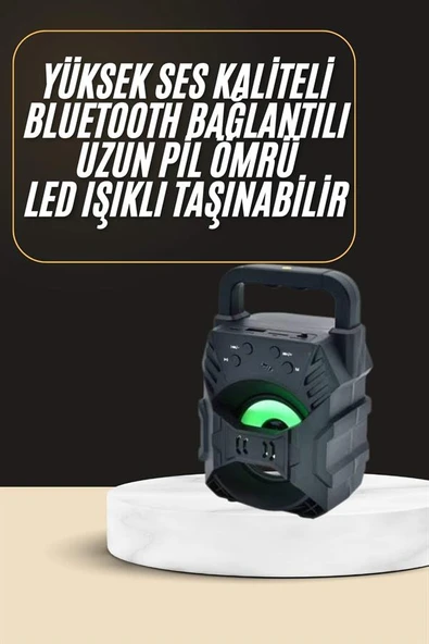 Bluetooth Hoparlör Android ve İOS Uyumlu Ses Bombası USB Girişli Taşınabilir ürün görseli 1
