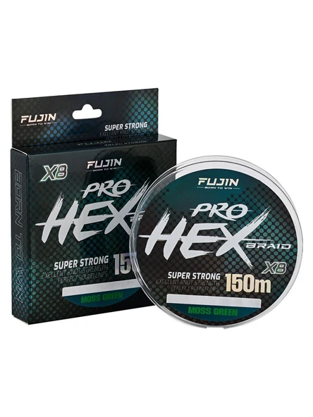 Fujin Pro Hex 8X 150Mt. Moss Green İp Misina ürün görseli 1