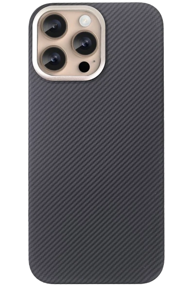 Fuchsia iPhone 15 Pro Max ile Uyumlu Besa Kablosuz Şarj Özellikli Kapak - Siyah ürün görseli 1